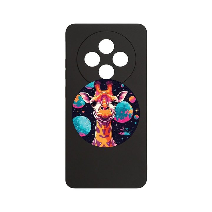 Husa Pentru OPPO Reno12 F / Reno12 FS, BestCase® Slim Premium Silicon 1.2MM, Dream Colors Giraffe, Microfibra in interior, Antisoc, Protectie camera si ecran, PB 1508