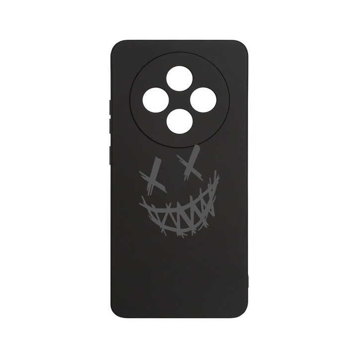 Husa Pentru OPPO Reno12 F / Reno12 FS, BestCase® Slim Premium Silicon 1.2MM, Smile please, Microfibra in interior, Antisoc, Protectie camera si ecran, PB 1471