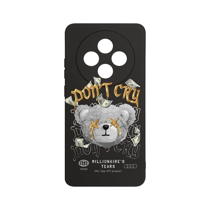 BestCase 1.2mm Szilikon telefontok, kompatibilis modell Xiaomi Redmi 14C, Teddy Bear Millionaire's, Kameravédelem, Mikroszálas puha belső, PB 1552