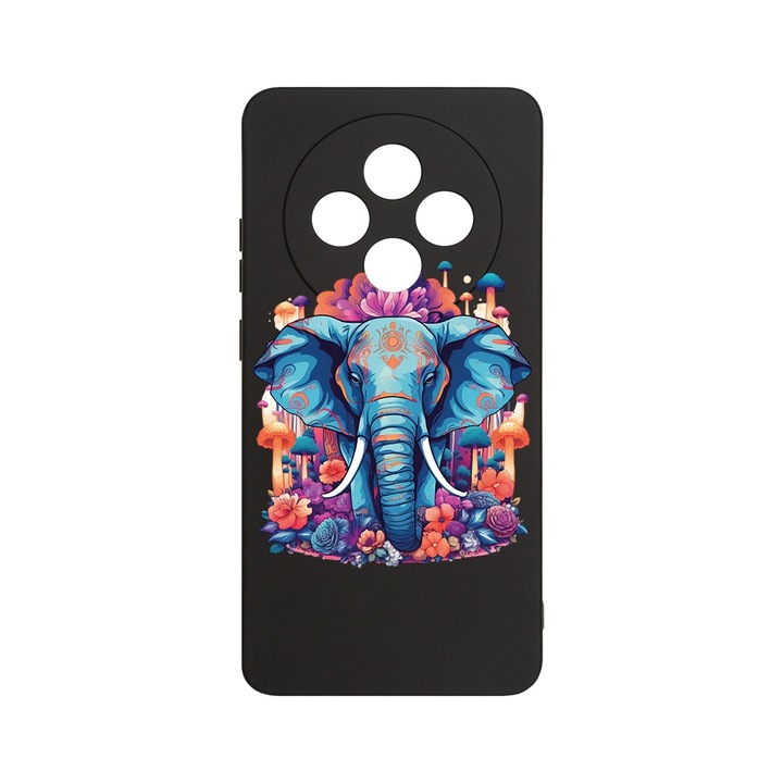 BestCase 1.2mm Szilikon telefontok, kompatibilis modell Xiaomi Redmi 14C, Dream Colors - Elephant, Kameravédelem, Mikroszálas puha belső, PB 1574