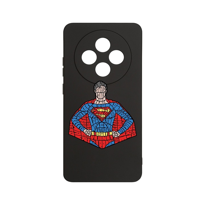 BestCase 1.2mm Szilikon telefontok, kompatibilis modell Xiaomi Redmi 14C, Calligraphy Superman, Kameravédelem, Mikroszálas puha belső, PB 1523