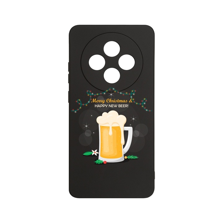 BestCase 1.2mm Szilikon telefontok, kompatibilis modell Xiaomi Redmi 14C, Happy New Beer!, Kameravédelem, Mikroszálas puha belső, PB 1606