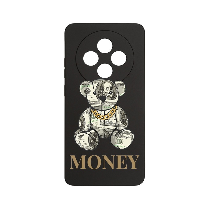 BestCase 1.2mm Szilikon telefontok, kompatibilis modell Xiaomi Redmi 14C, Teddy Bear Money, Kameravédelem, Mikroszálas puha belső, PB 1549