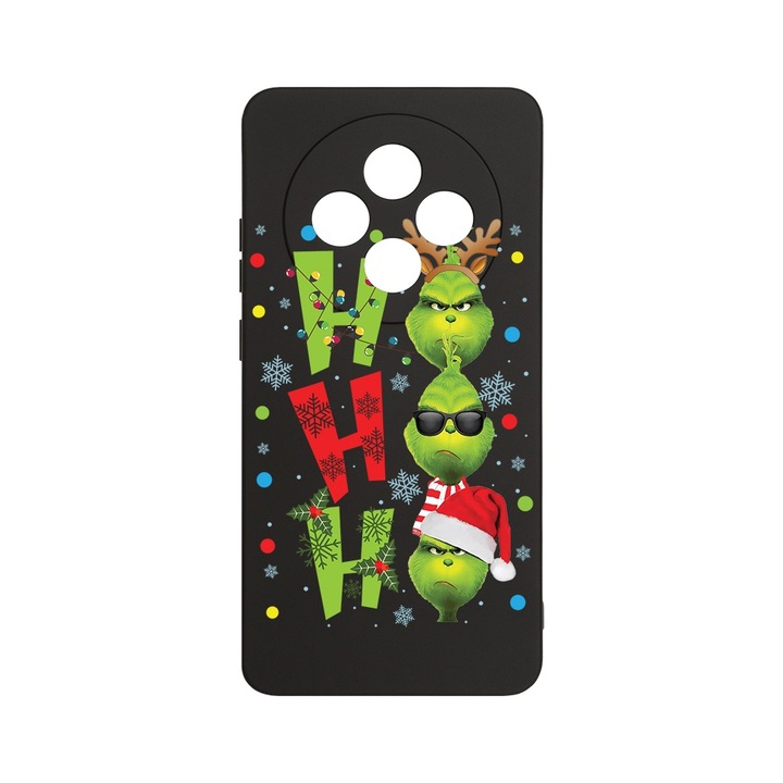 BestCase 1.2mm Szilikon telefontok, kompatibilis modell Xiaomi Redmi 14C, Grinches - Ho Ho Ho, Kameravédelem, Mikroszálas puha belső, PB 1602