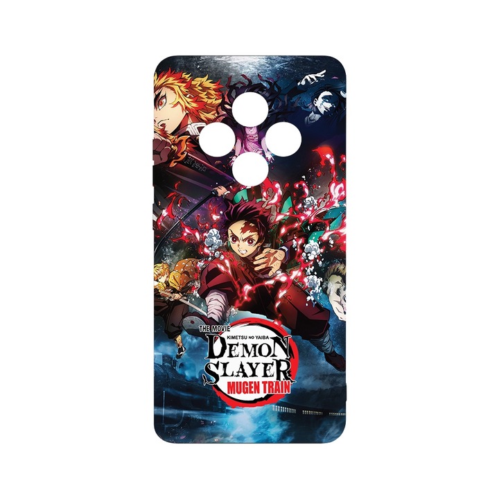 BestCase 1.2mm Szilikon telefontok, kompatibilis modell Xiaomi Redmi 14C, Demon Slayer, Kameravédelem, Mikroszálas puha belső, PB 1702