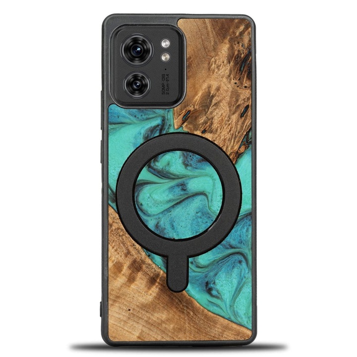Калъф, Bewood Unique за Motorola Edge 40, Тюркоазен Magnet