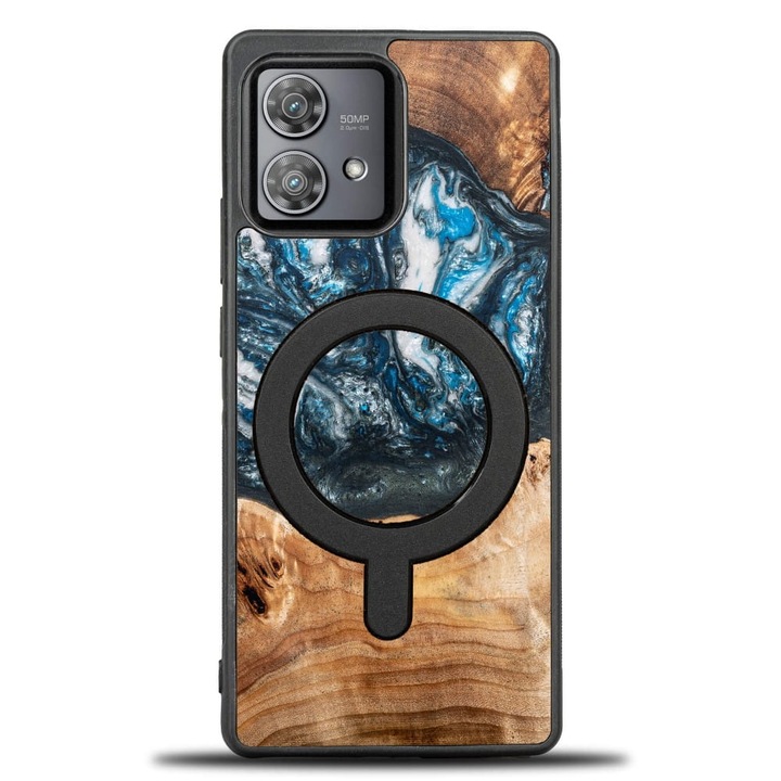 Калъф, Bewood Unique - Planets за Motorola Edge 40 / 40 Neo, Земя Magnet