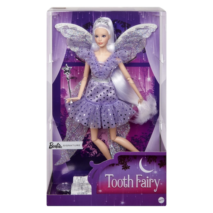 Кукла Barbie Signature - Tooth Fairy, Фея Маселута с пръчка и чанта