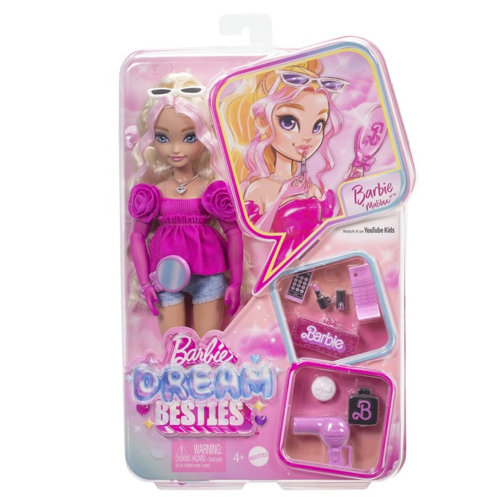 Кукла Barbie Dream Besties - Малибу, с аксесоари