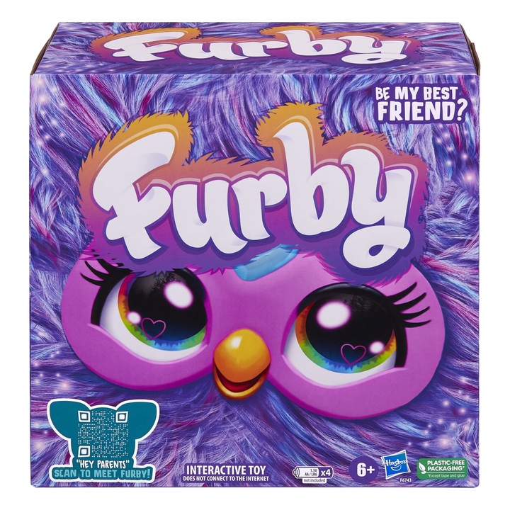 Плюшена играчка Furby - Be my best friend, Лилав
