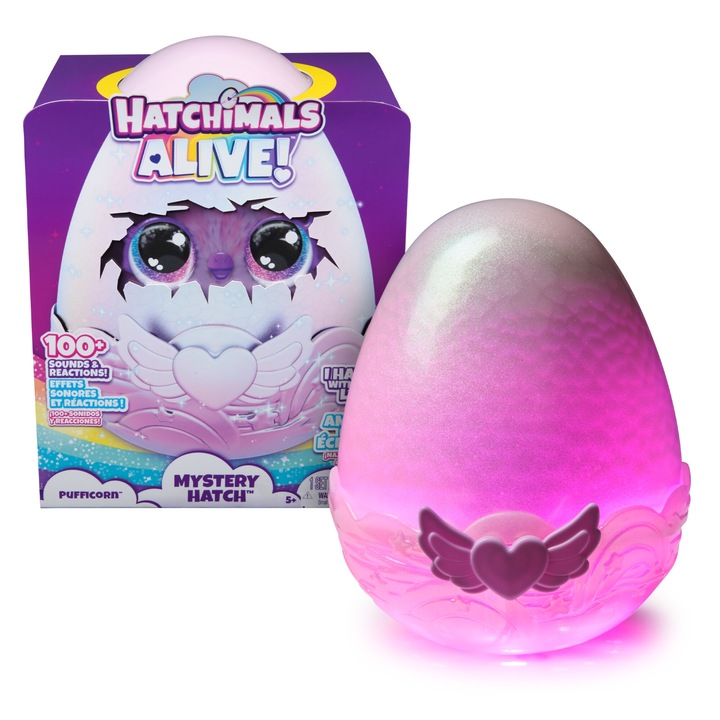Jucarie Hatchimals Alive - Mistery Hatch, Ou Pufficorn