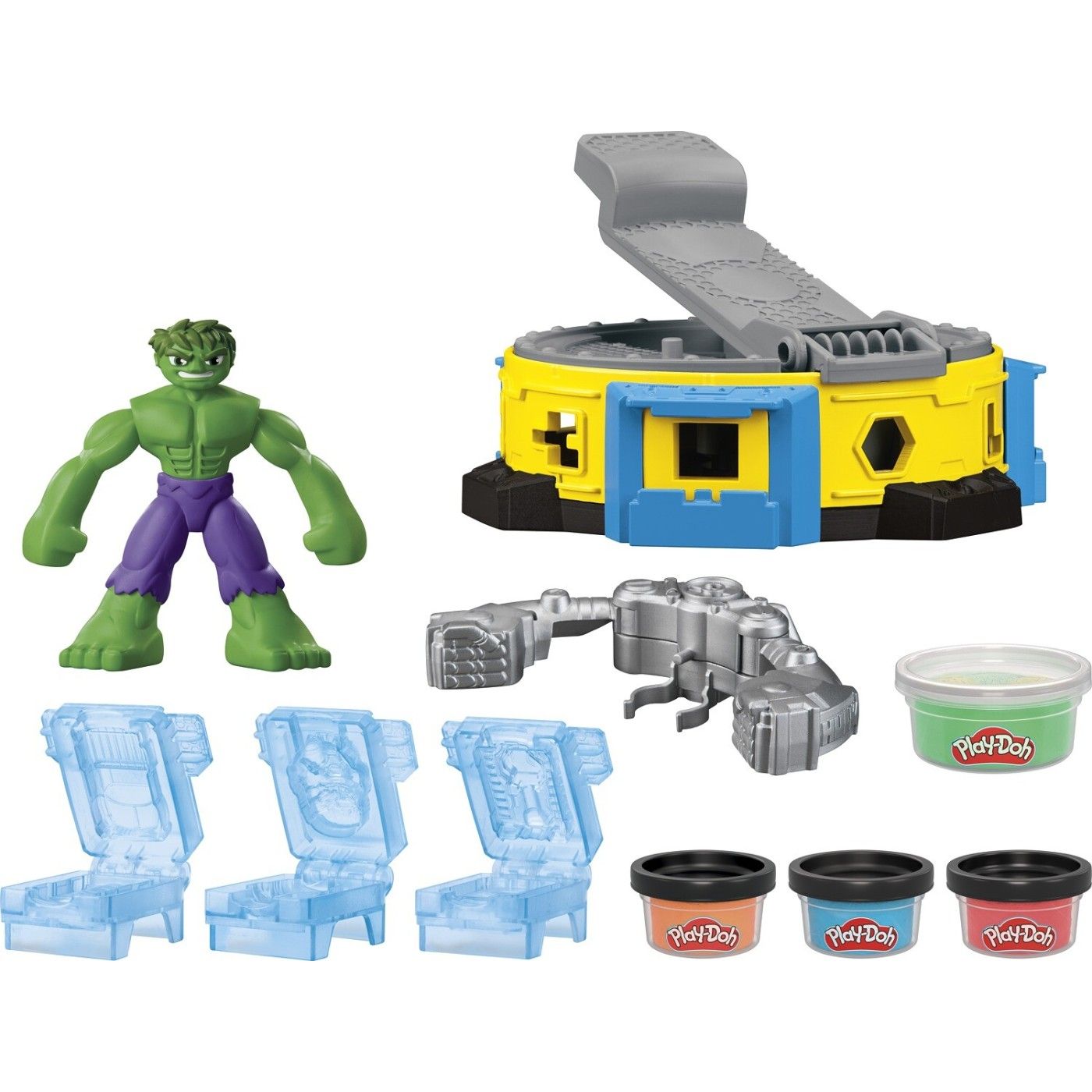 Set Play-Doh Marvel - Hulk, Loveste si zdrobeste