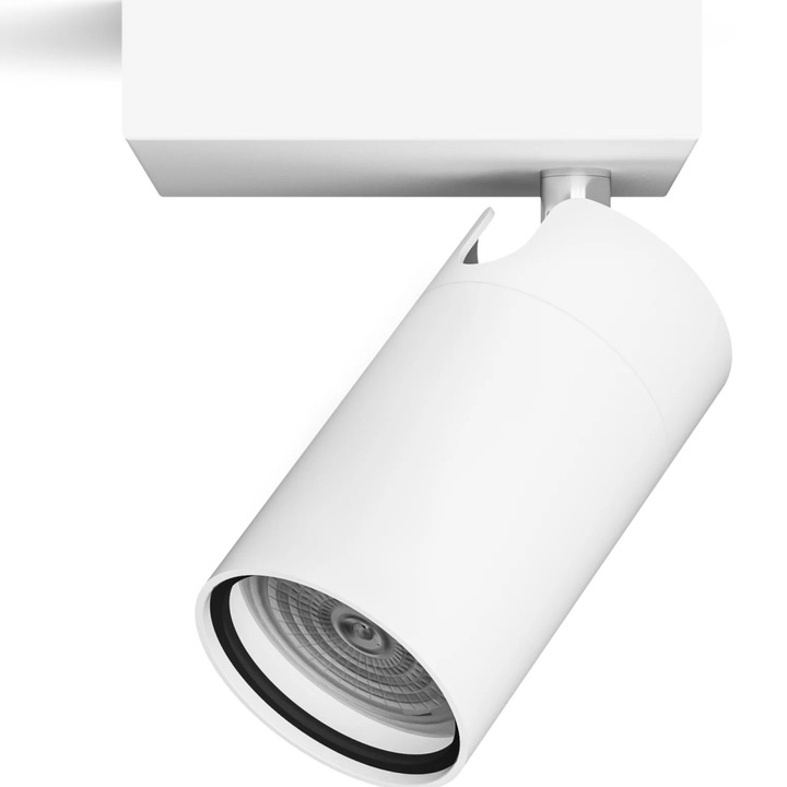 Спот Philips Idris, 1xGU10 макс. 5W, За баня, Монтаж на таван/стена, IP44, 8x11x10 см, Метал, Бял