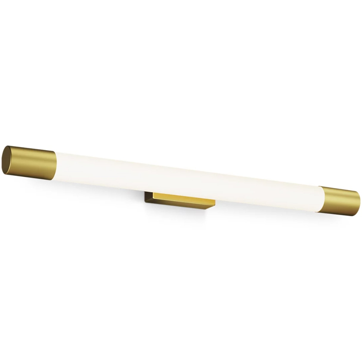 Aplica LED Philips Rover, pentru baie, 10W, 1500 lm, lumina calda (2700K), IP44, 7x60x5 cm, Metal/Plasitc, Alama/Alb