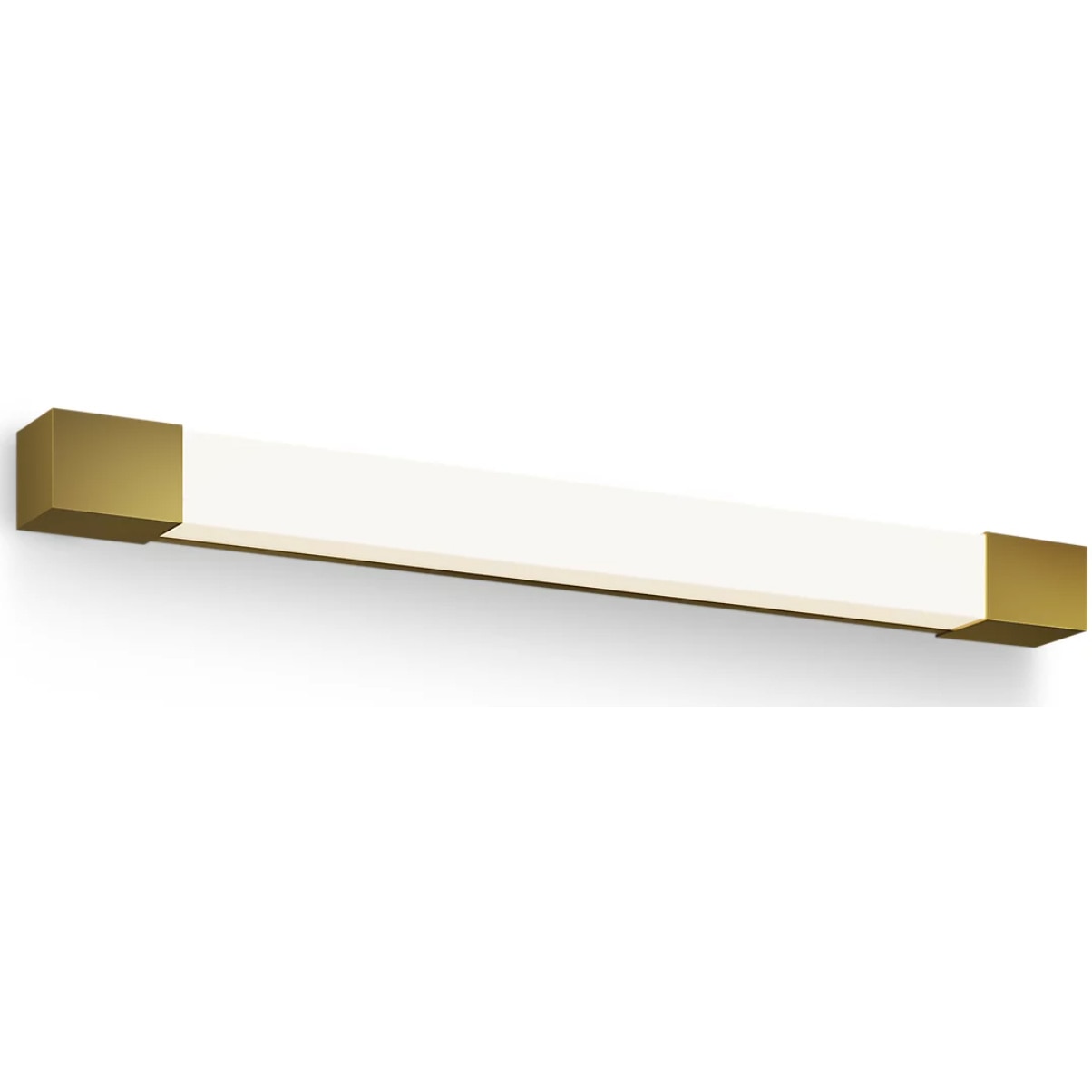 Aplica LED Philips Rover, pentru baie, 10W, 1500 lm, lumina calda (2700K), IP44, 5x63x5 cm, Metal/Plasitc, Alama/Alb