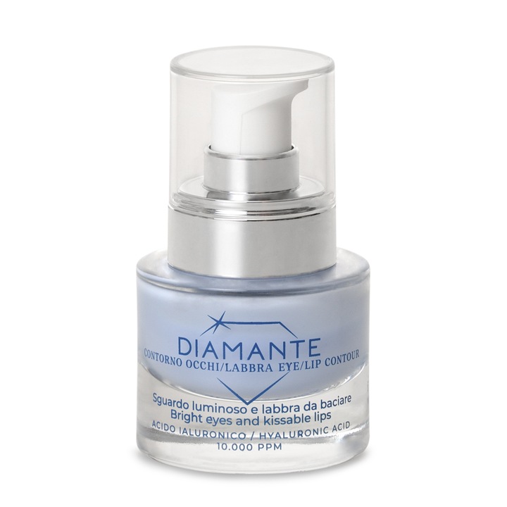 Ser pentru Zona Ochilor si Conturul Buzelor, pentru Pungi si Cearcane, Diamante, Dhermia - 15 ml