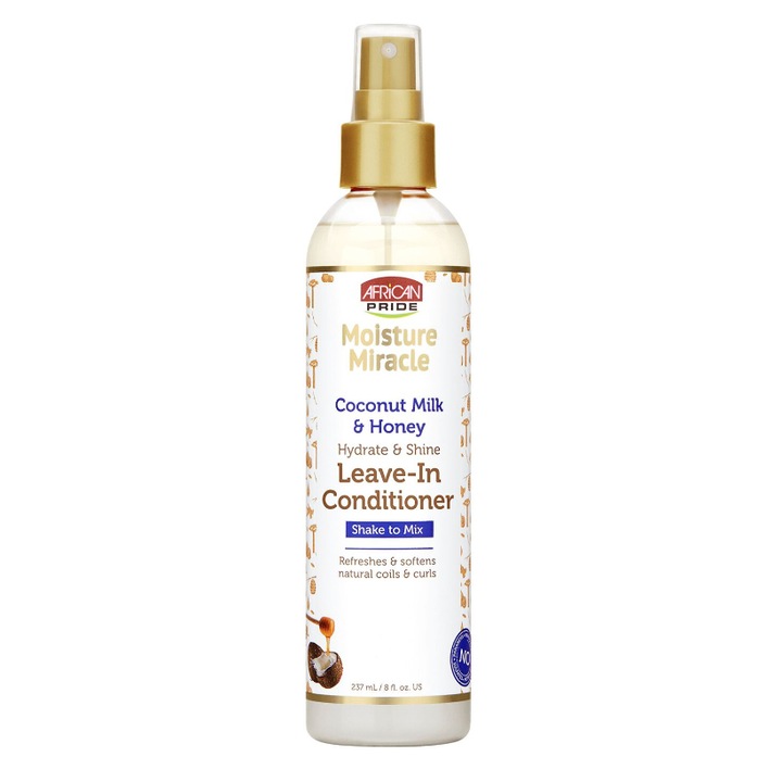 Balsam spray cu lapte de cocos si miere, African Pride, 237 ml