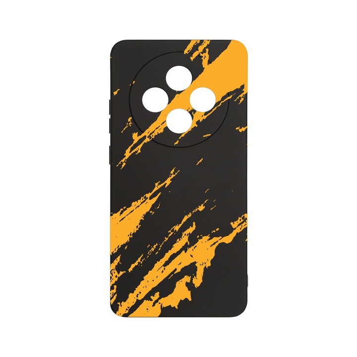 BestCase 1.2mm Szilikon telefontok, kompatibilis modell Xiaomi Redmi 14C, Golden Stripes, Kameravédelem, Mikroszálas puha belső, PB 1054