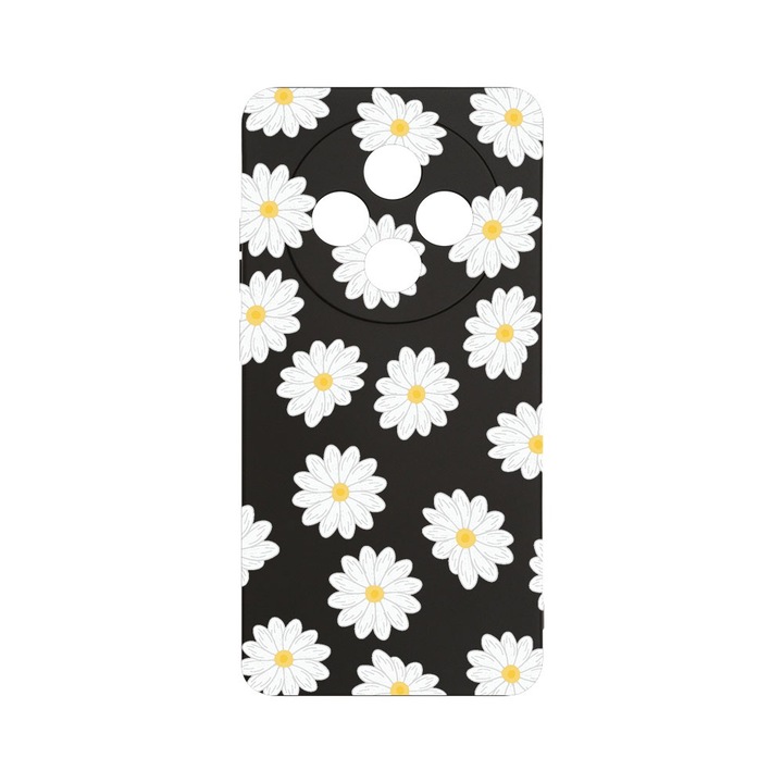 BestCase 1.2mm Szilikon telefontok, kompatibilis modell Xiaomi Redmi 14C, Happy Flowers Daisy, Kameravédelem, Mikroszálas puha belső, PB 513