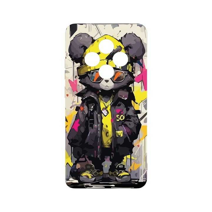 BestCase 1.2mm Szilikon telefontok, kompatibilis modell Xiaomi Redmi 14C, Teddy Bear Pastel colors, Kameravédelem, Mikroszálas puha belső, PB 1465