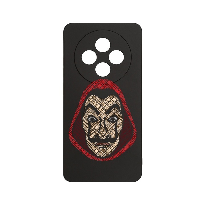 BestCase 1.2mm Szilikon telefontok, kompatibilis modell Xiaomi Redmi 14C, Calligraphy Money Heist, Kameravédelem, Mikroszálas puha belső, PB 1534