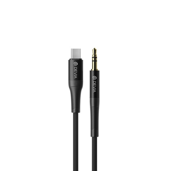 Devia audiokábel Ipure Ec620 Jack 3,5 mm - Usb-c 1 m, fekete