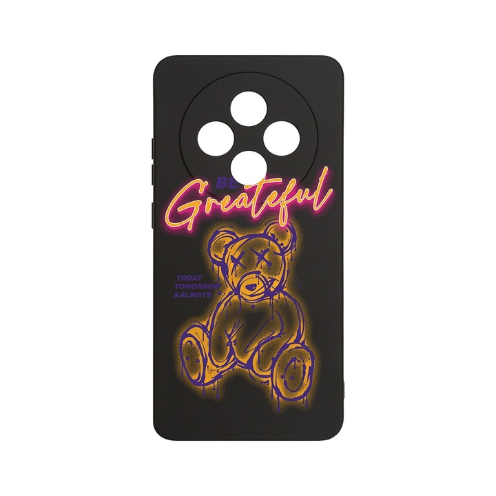 BestCase 1.2mm Szilikon telefontok, kompatibilis modell Xiaomi Redmi 14C, Teddy Bear - Be Grateful, Kameravédelem, Mikroszálas puha belső, PB 1570