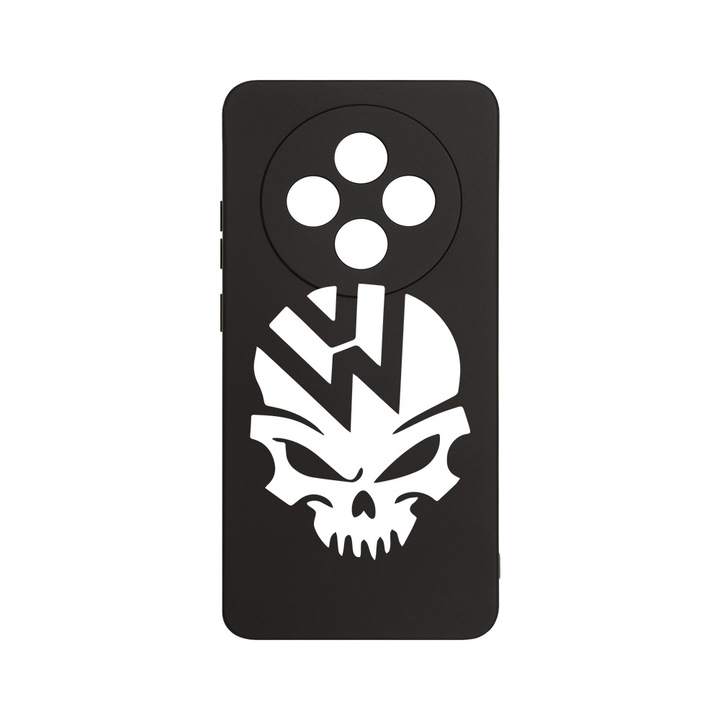 BestCase 1.2mm Szilikon telefontok, kompatibilis modell Xiaomi Redmi 14C, VW Skull, Kameravédelem, Mikroszálas puha belső, PB 1663