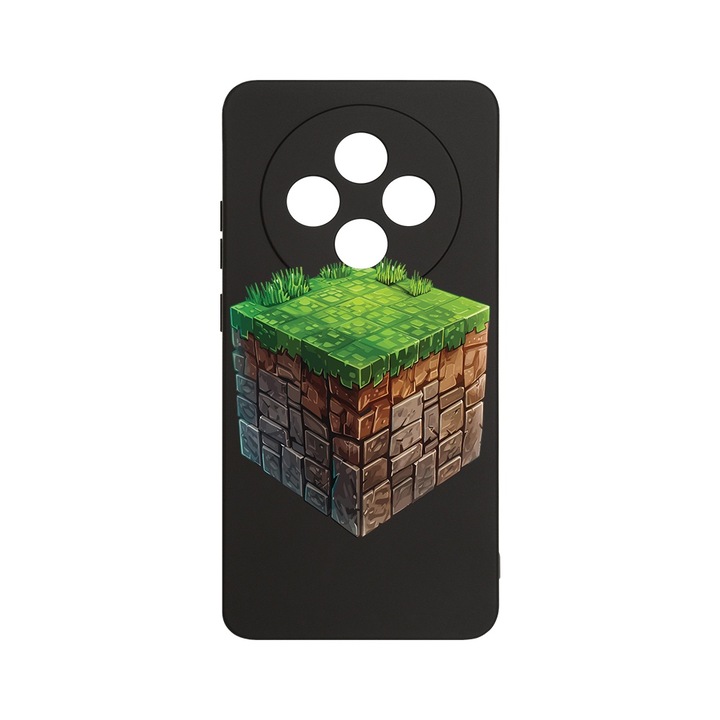 BestCase 1.2mm Szilikon telefontok, kompatibilis modell Xiaomi Redmi 14C, Minecraft World, Kameravédelem, Mikroszálas puha belső, PB 1680