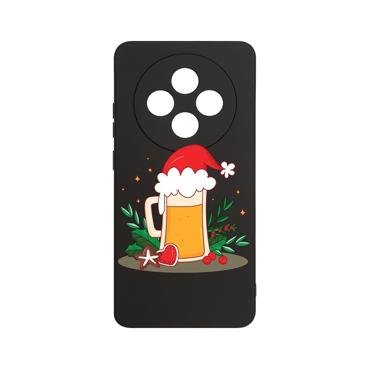 BestCase 1.2mm Szilikon telefontok, kompatibilis modell Xiaomi Redmi 14C, Xmas Beer, Kameravédelem, Mikroszálas puha belső, PB 1607