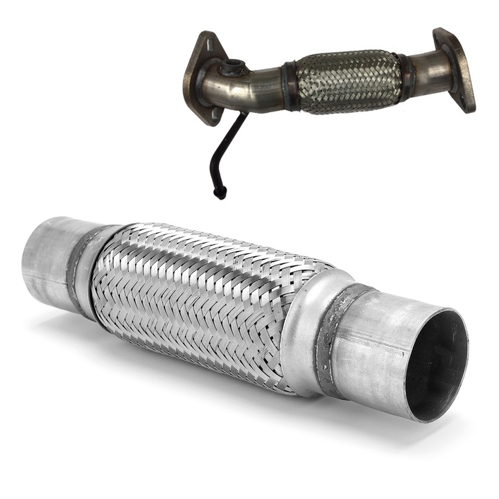 Rugalmas kipufogócső 57mm, Jormftte, 300mm, rozsdamentes acél, autókhoz