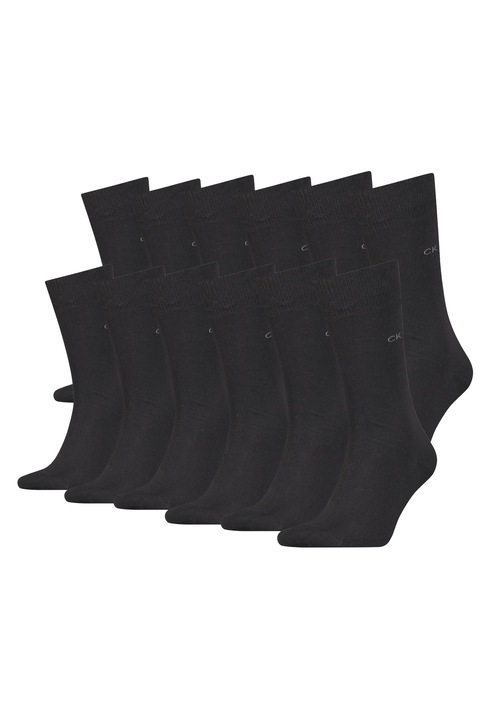 CALVIN KLEIN, Set de sosete lungi - 12 perechi, Negru