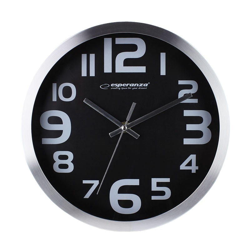 Ceas de perete Esperanza Zurich, negru