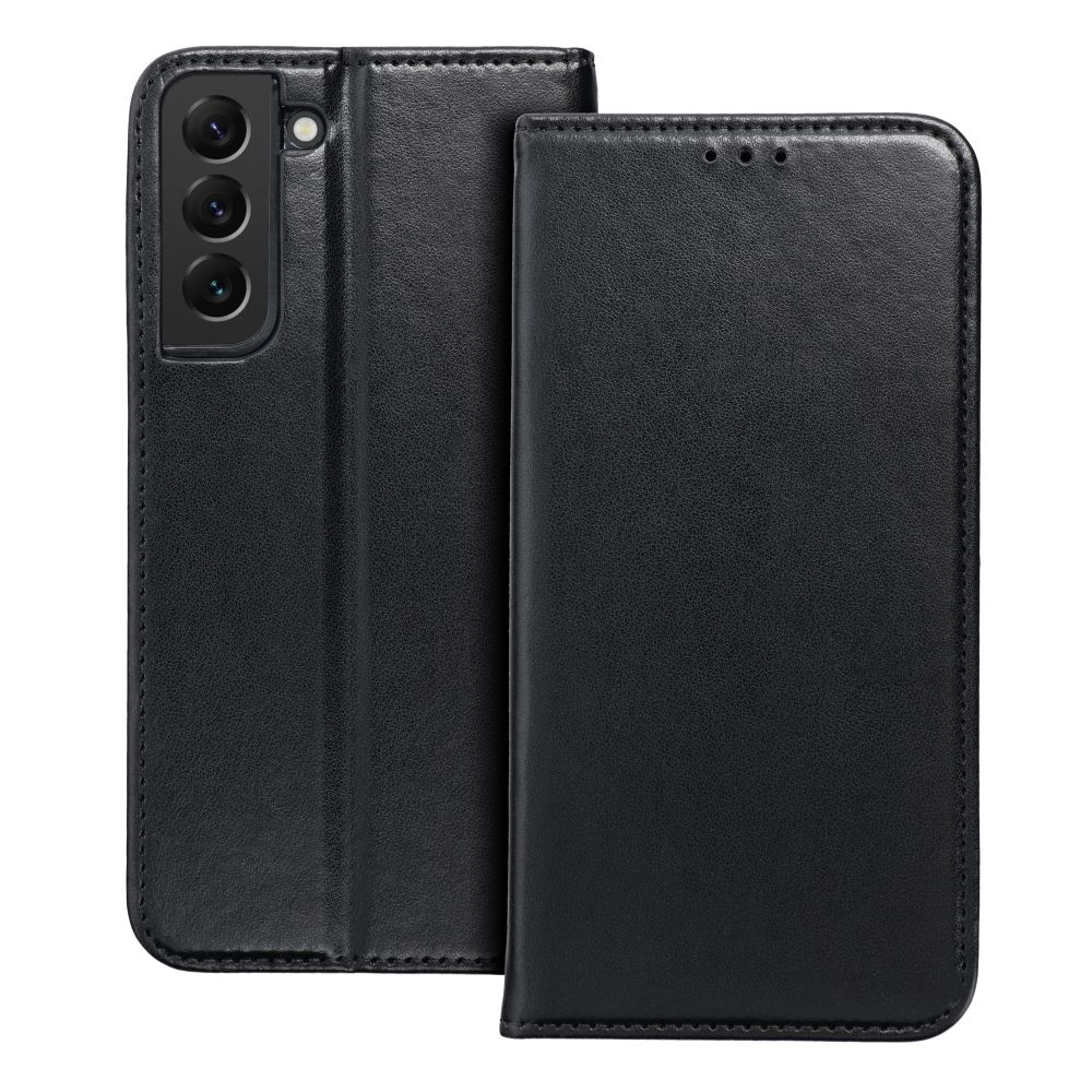 Husa tip carte, compatibila cu Samsung Galaxy A04s / A13 5G, model Smart Magneto Book, piele ecologica, inchidere magnetica, negru