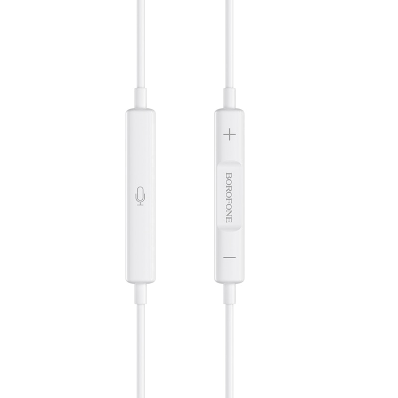 Casti In-Ear Borofone BM30 Pro, mufa lightning, cu microfon, 1.2m, alb