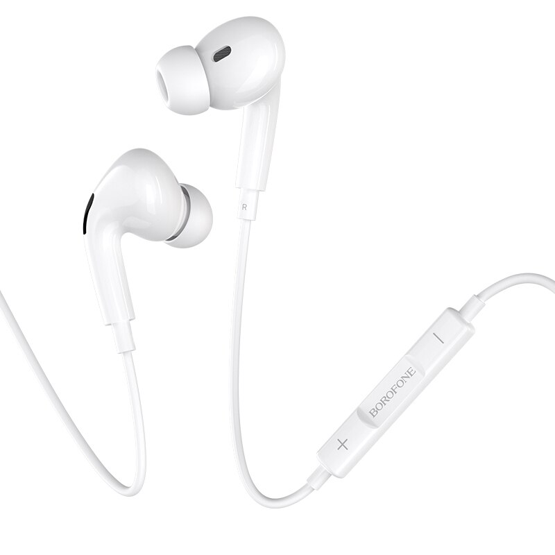 Casti In-Ear Borofone BM30 Pro, mufa lightning, cu microfon, 1.2m, alb