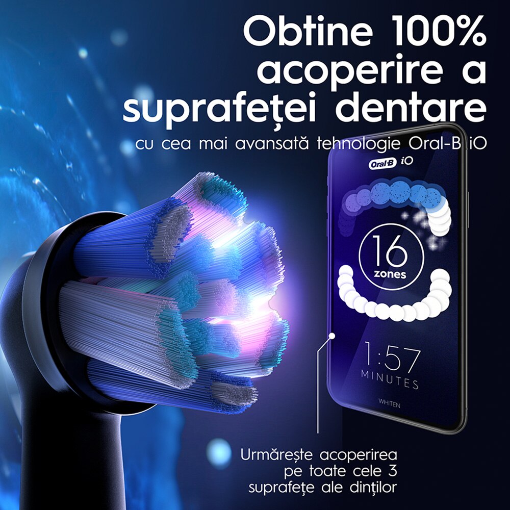 Io9 Timer Periuta de dinti electrica Oral-B iO9 Plus Edition, Tehnologie ...