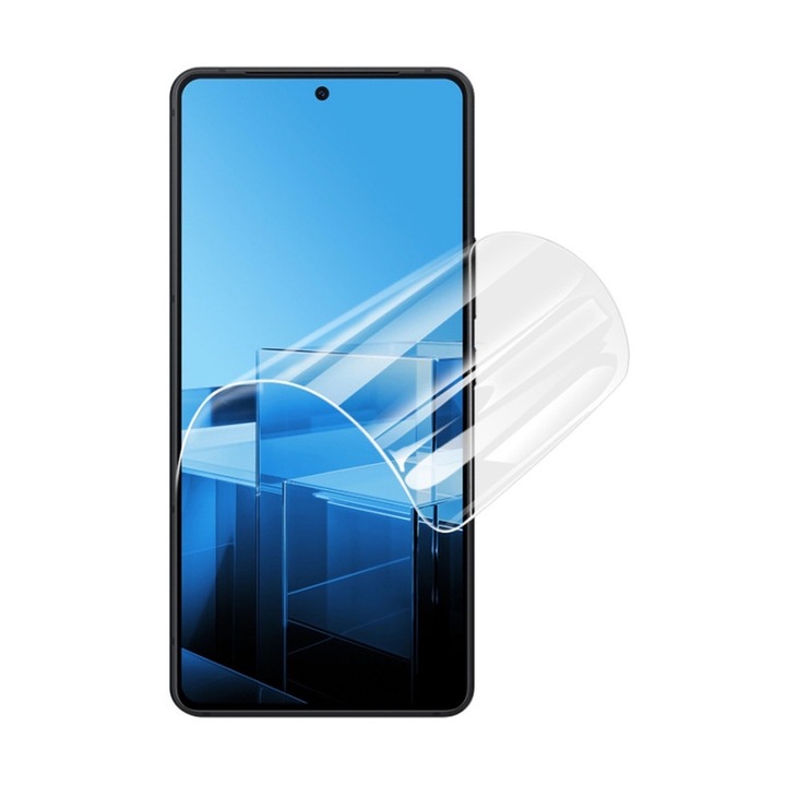 Силиконово фолио за екран за Asus Zenfone 6 ZS630KL, регенерируем силиконов хидрогел, гъвкав хидрокристал, пълна защита, пълно лепило, лесна инсталация, пълен инсталационен комплект