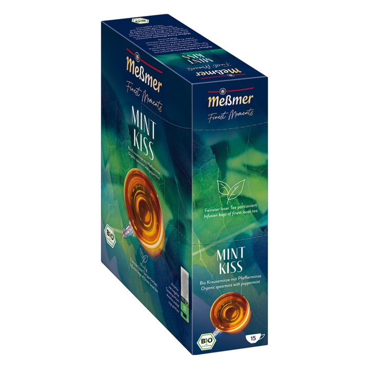 Ceai Organic Menta, Messmer Mint Kiss, 15 x 2.5gr