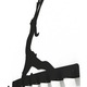 Cuier metalic BALERINA -model 4009 Negru