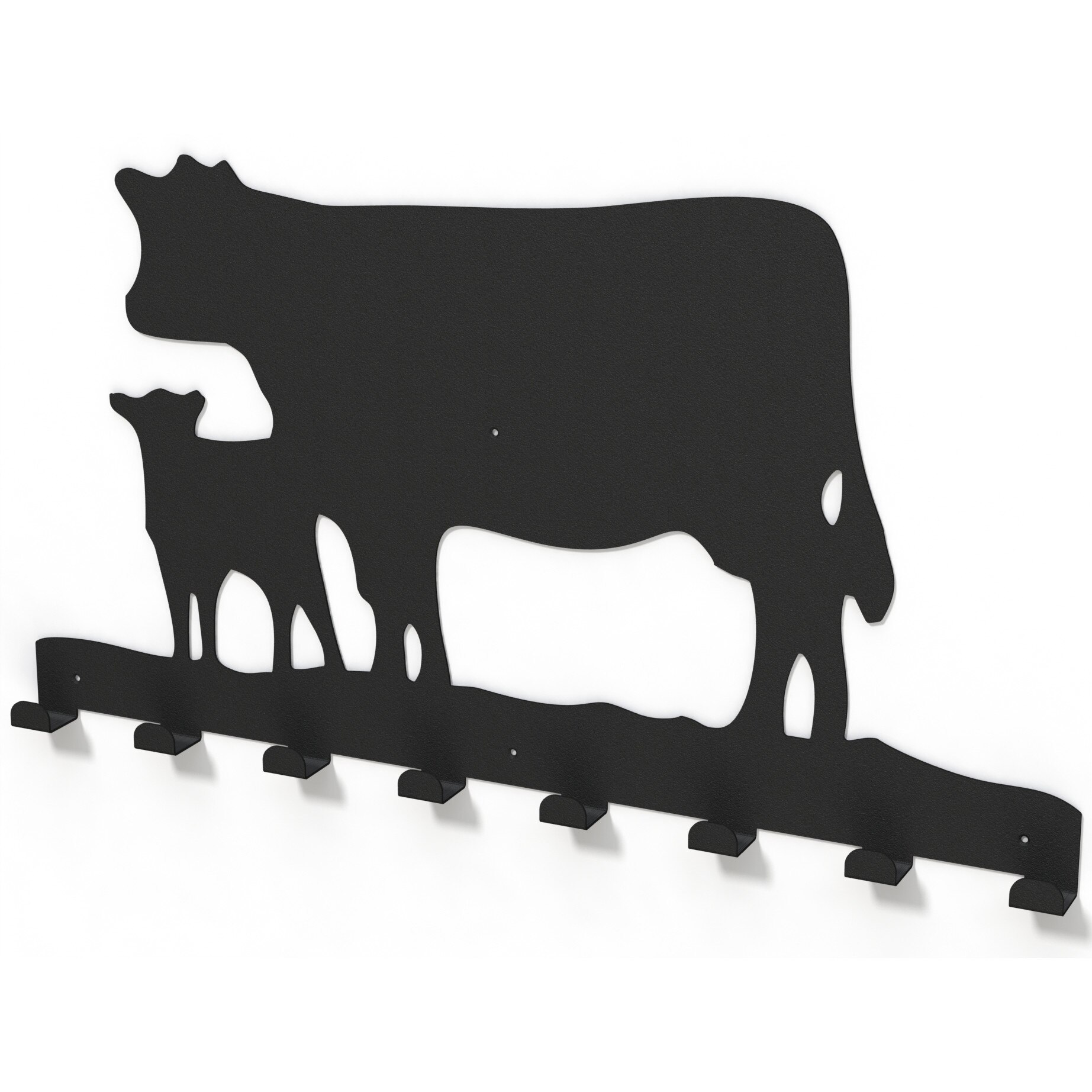 Cuier metalic ANIMALE de FERMA -model 4018 Negru