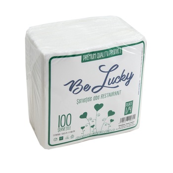 Servetele albe Restaurant, 33- 2 straturi, patrate, 100 buc/pac, Gama Be Lucky. Servetele albe Restaurant, 33- 2 straturi, patrate, 100 buc/pac, Gama Be Lucky.