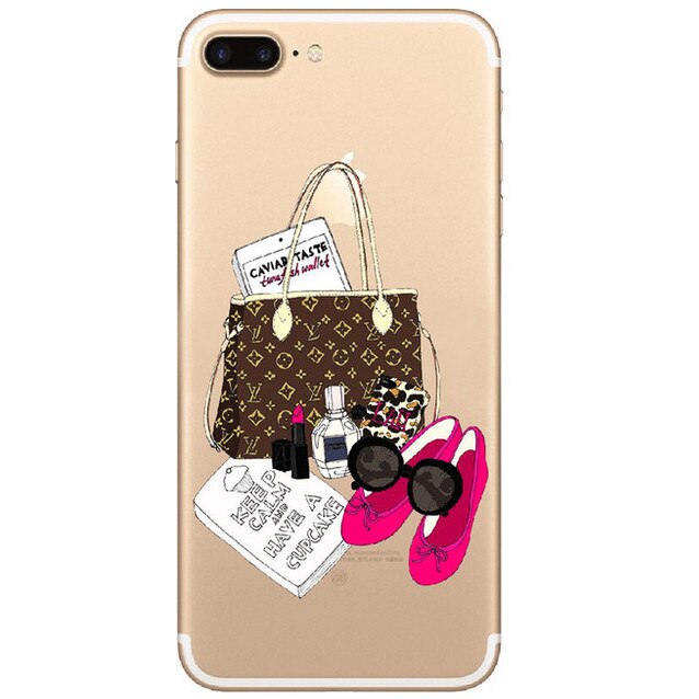 Husa telefon Iphone 7 ofera protectie Ultrasubtire - Fashion Bag