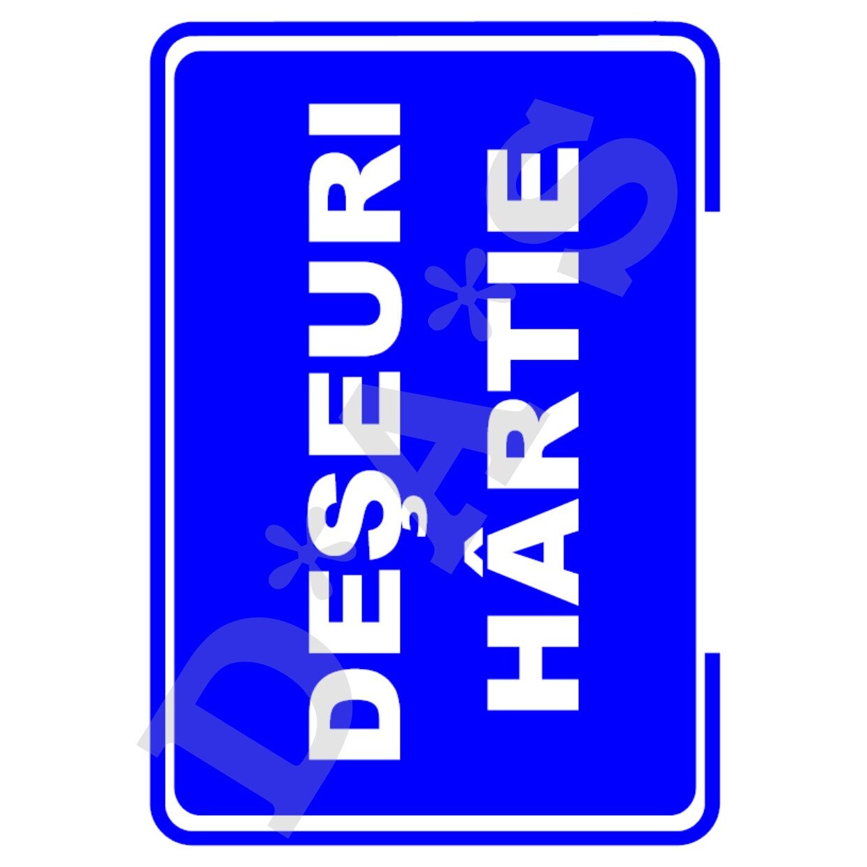 Set de 2 indicatoare A5 - DESEURI HARTIE