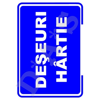 Set de 2 indicatoare A5 - DESEURI HARTIE Set de 2 indicatoare A5 - DESEURI HARTIE