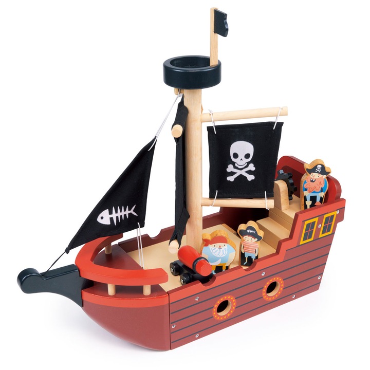Vapor pirat, Mentari, 3 pirati, arma cu bile, 38x12.5x36cm