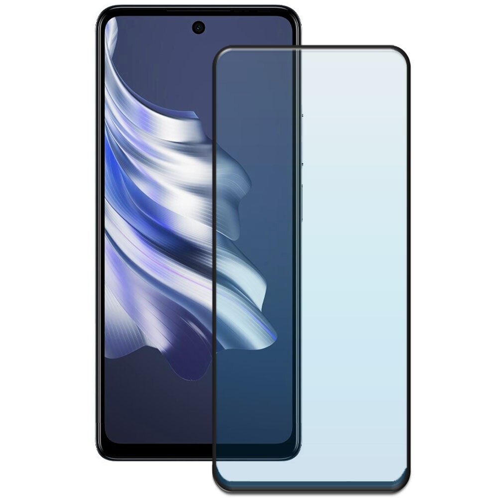 Folie din sticla securizata pentru Tecno Spark 20 Pro, HAMSTERBOX Glass Shield, Protectie completa ecran, Full face, Aplicare rapida, Case Friendly, Transparenta