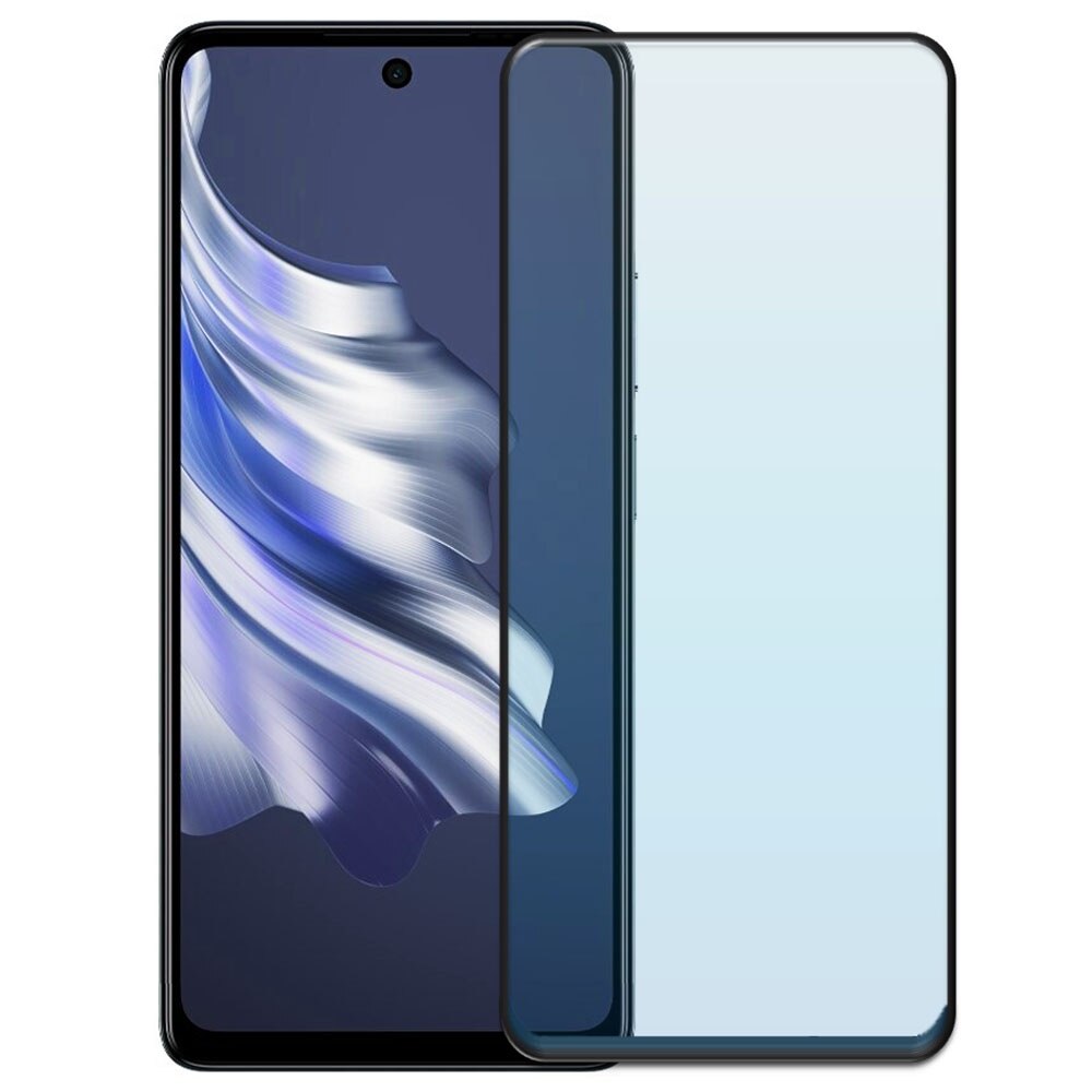 Folie din sticla securizata pentru Tecno Spark 20 Pro, HAMSTERBOX Glass Shield, Protectie completa ecran, Full face, Aplicare rapida, Case Friendly, Transparenta