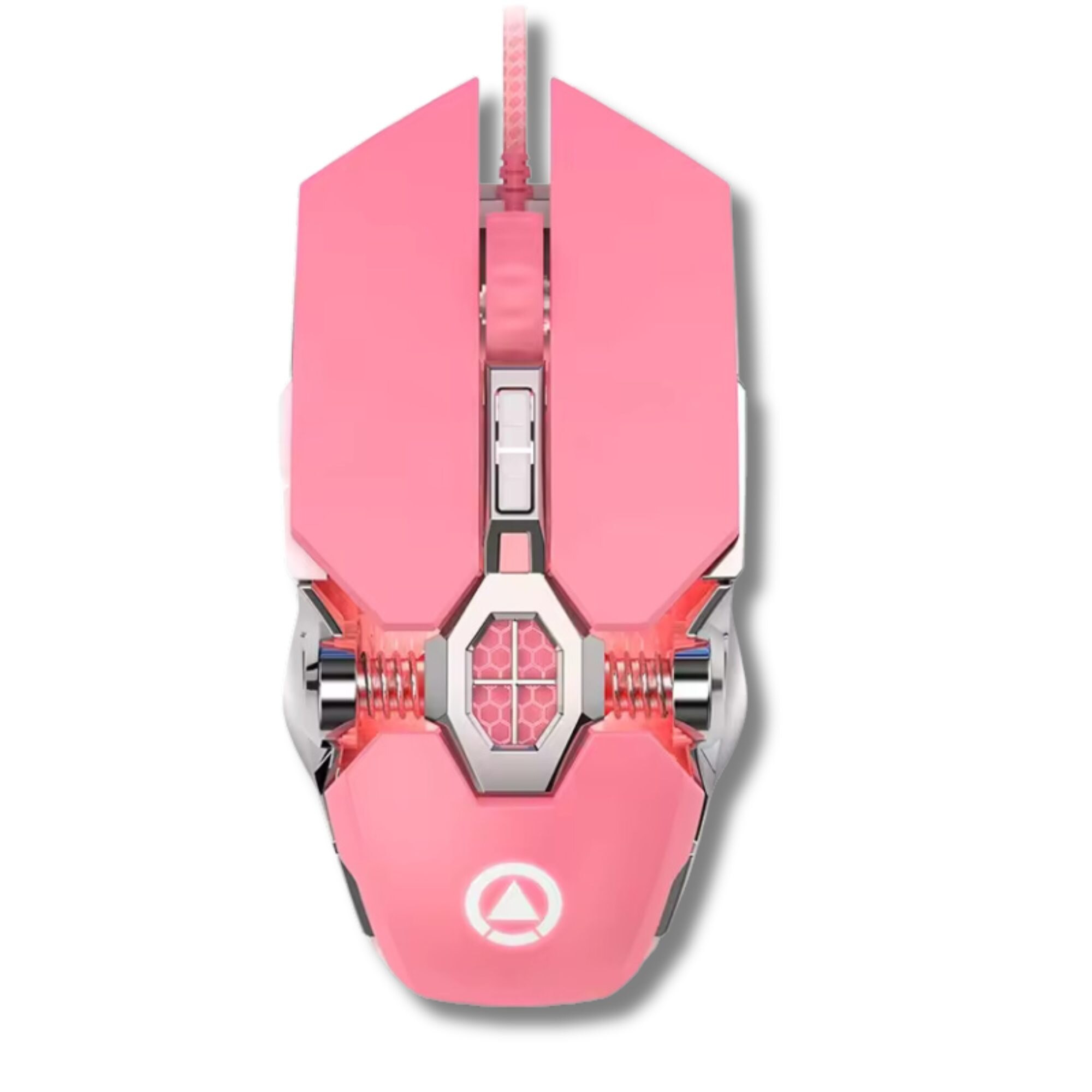 Mouse gaming DSJ, roz 7 butoane, DPI reglabil 800-3200, 135x78x32mm ...