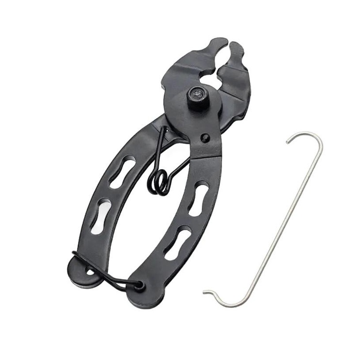 Cleste pentru lant de bicicleta, DSJ, otel, anti-alunecare, negru